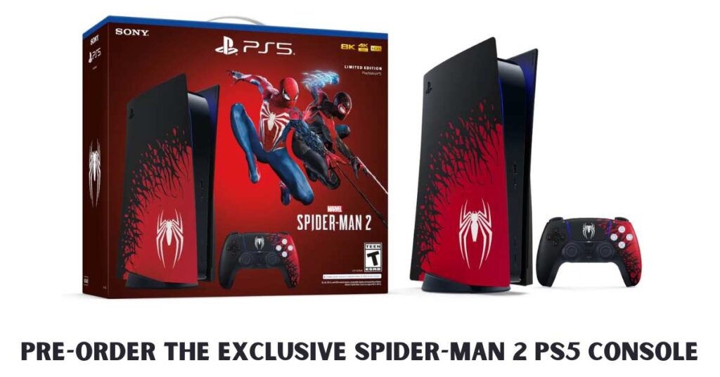 Pre-Order the Exclusive Spider-Man 2 PS5 Console