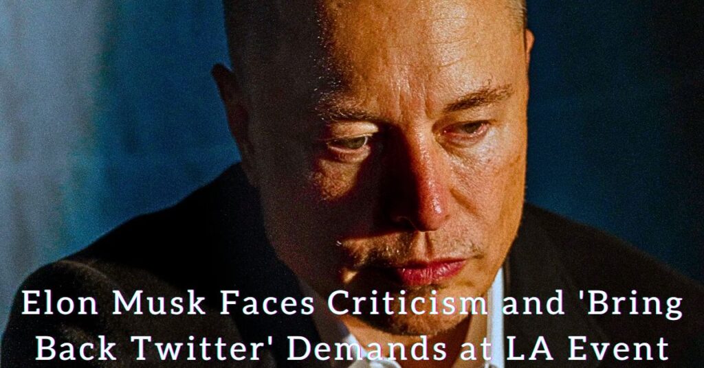 Gamer Crowd Expresses Discontent: Elon Musk Faces Criticism and 'Bring Back Twitter' Demands at LA Event